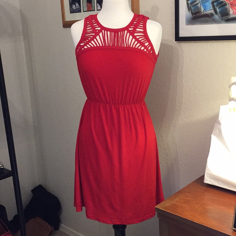 Red Pixley dress